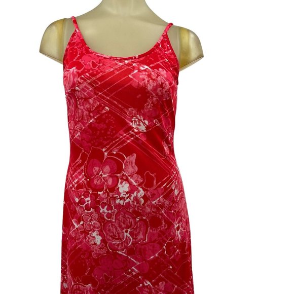 Vintage Anne Fogarty Collectors Maxi Dress Jacket Red Hawaiian Floral Size 8 - Picture 6 of 9